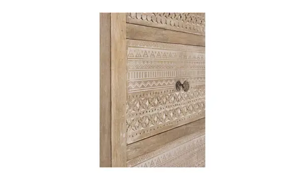 Vitrina 4 puertas 6 cajones vintage Mayra