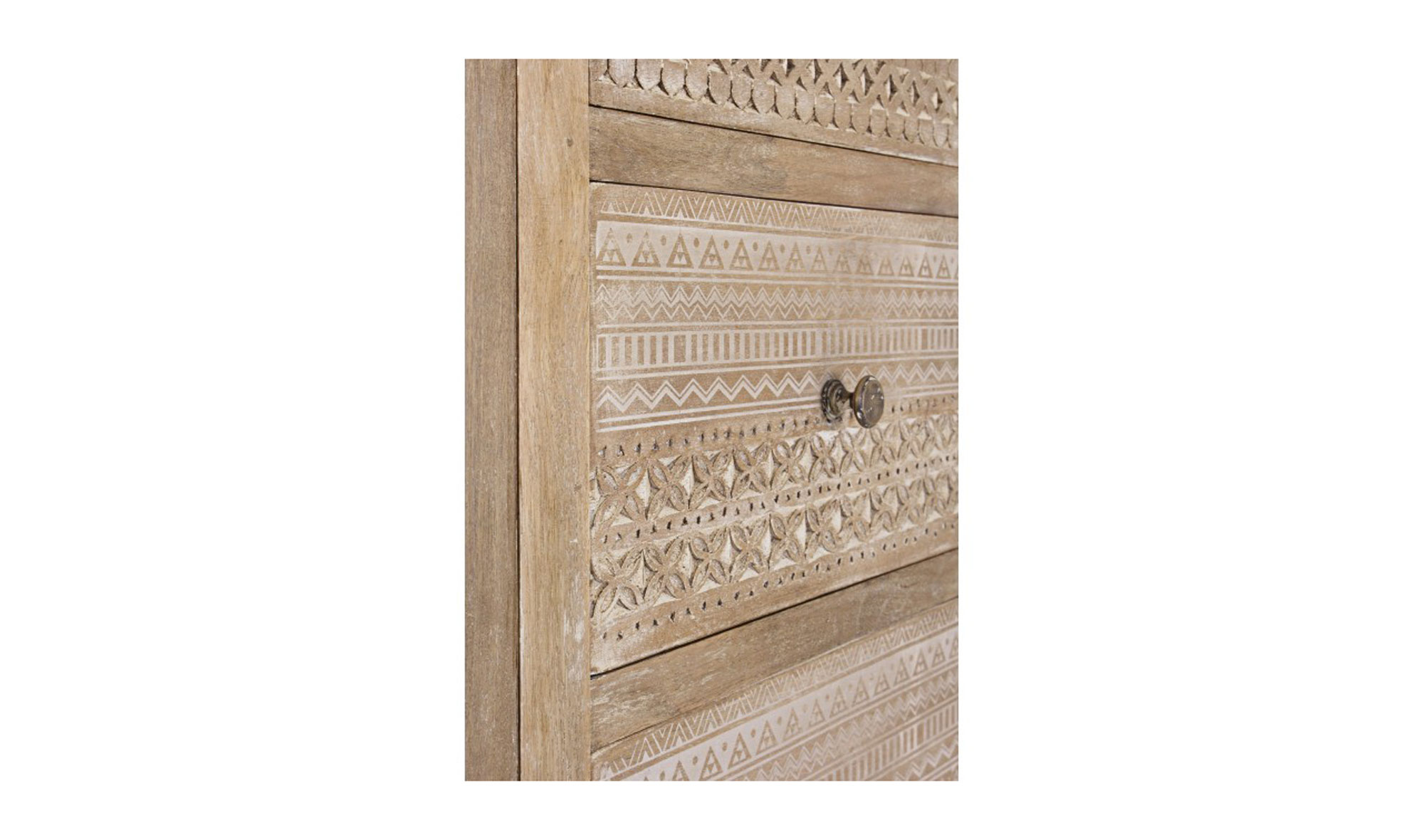 Vitrina 4 puertas 6 cajones vintage Mayra