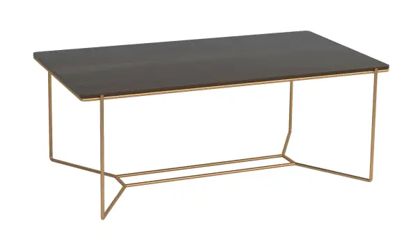 Mesa de comedor acero y eucalipto fumé Varila by Bodonni