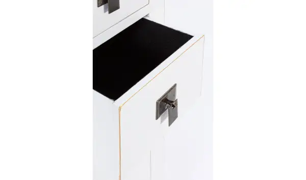 Aparador 2 puertas 6 cajones blanco vintage Pechino