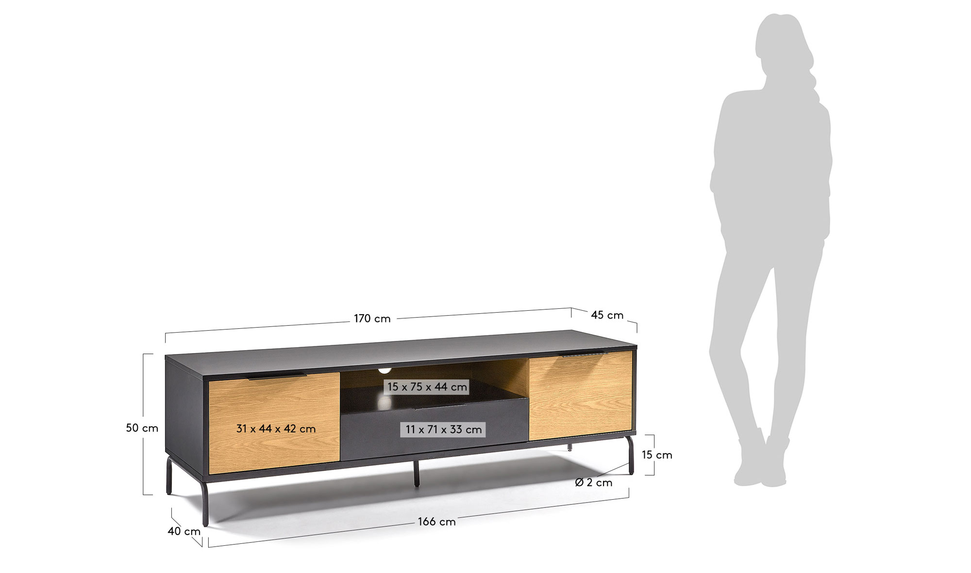 Mueble tv industrial Savoi