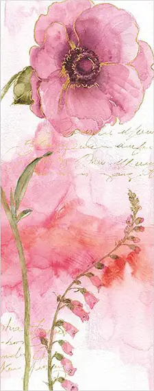 Cuadro canvas abstract floral II