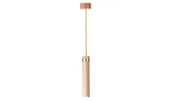 Lámpara de techo madera natural Lard