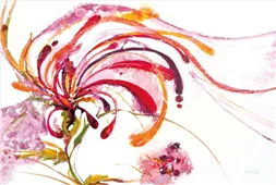 Cuadro canvas moving and shaking bright on white