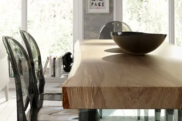 Mesa de comedor madera maciza roble Teleorman