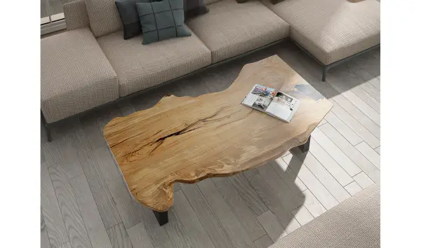 Mesa de centro madera maciza olivo Valcea