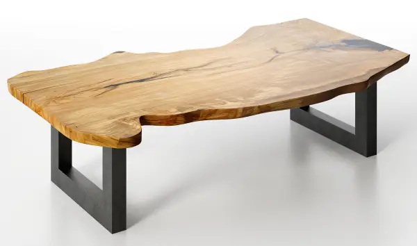 Mesa de centro madera maciza olivo Valcea