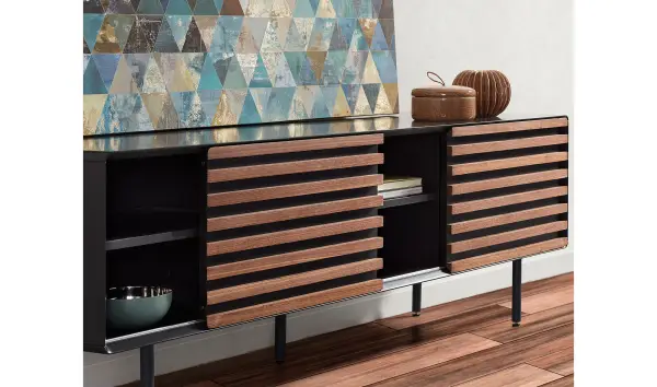 Mueble tv grafito vintage Kesia