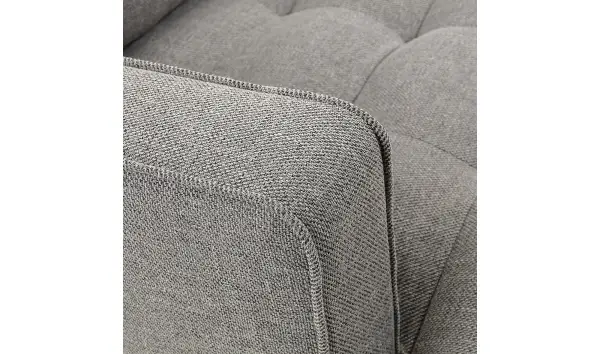 Sofá gris metal negro Tanya