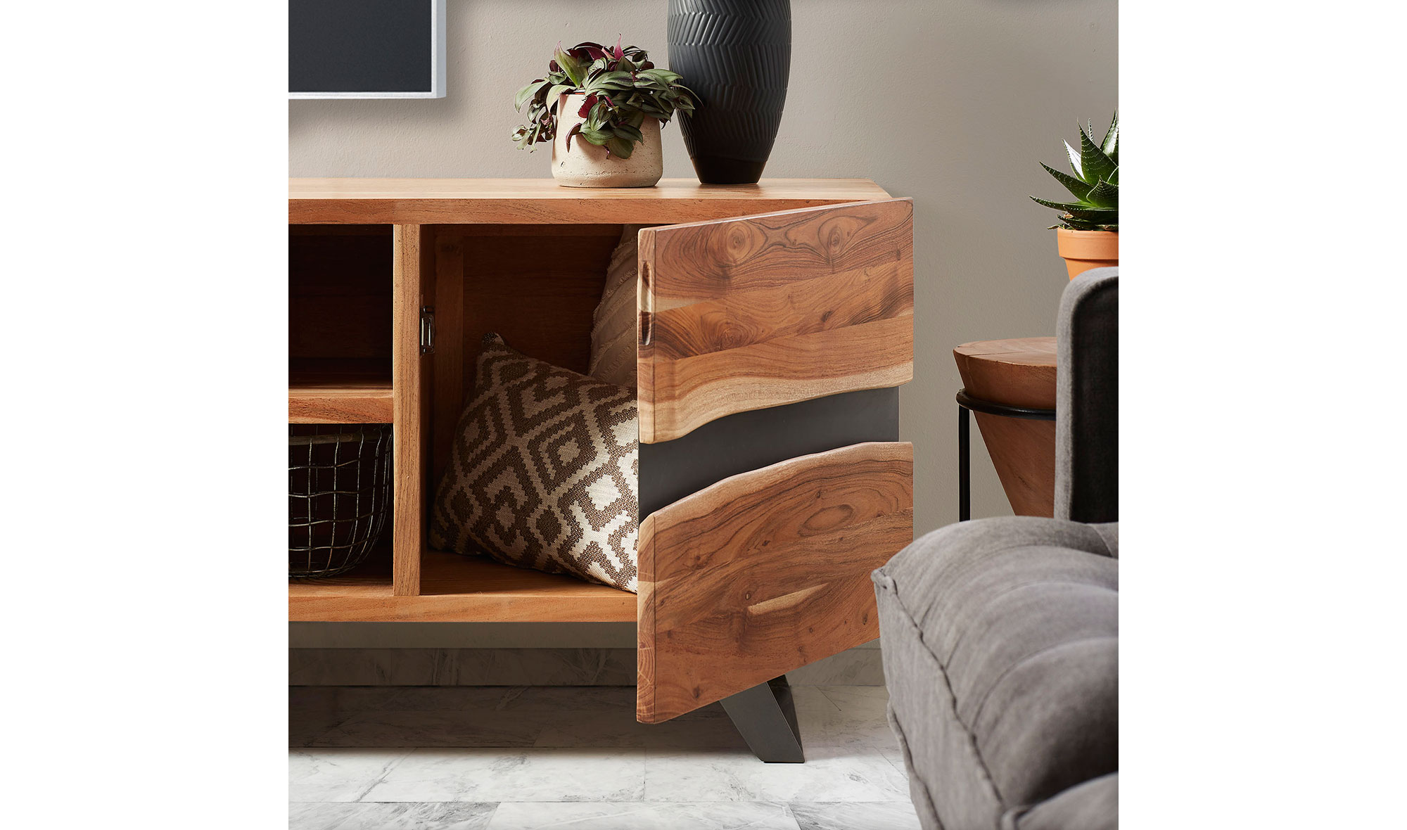 Mueble tv acacia natural Irvin