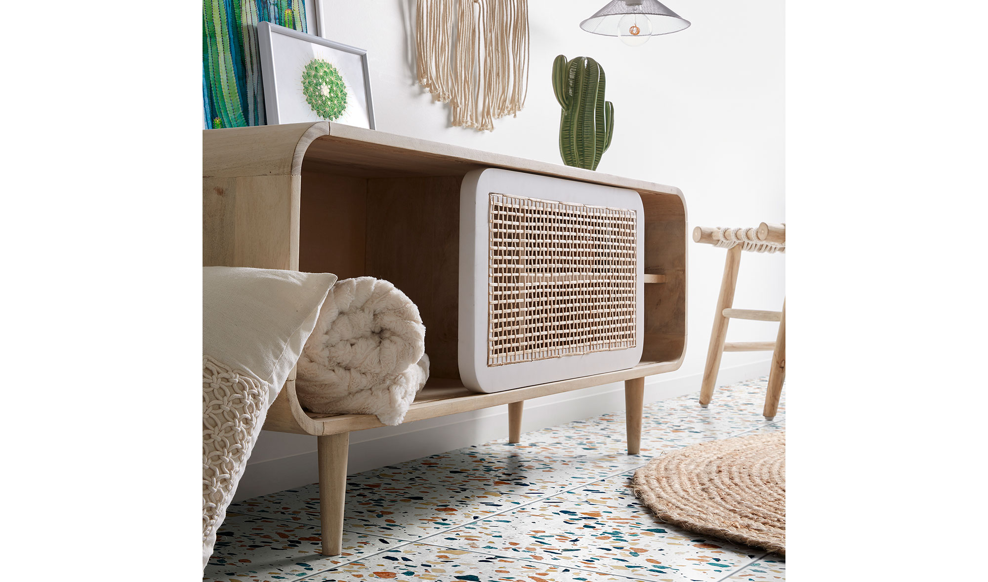 Mueble tv mango macizo Chirmi