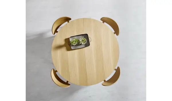 Mesa de comedor redonda extensible Roma
