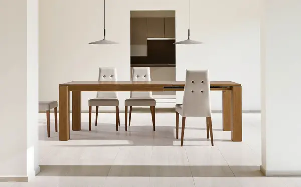 Mesa de comedor extensible roble Cuba