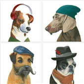 Coleccion mini canvas perritos