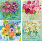 Coleccion mini canvas flores