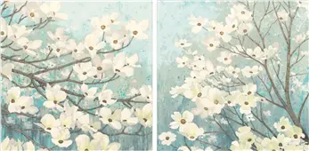 Pareja de cuadros blossoms
