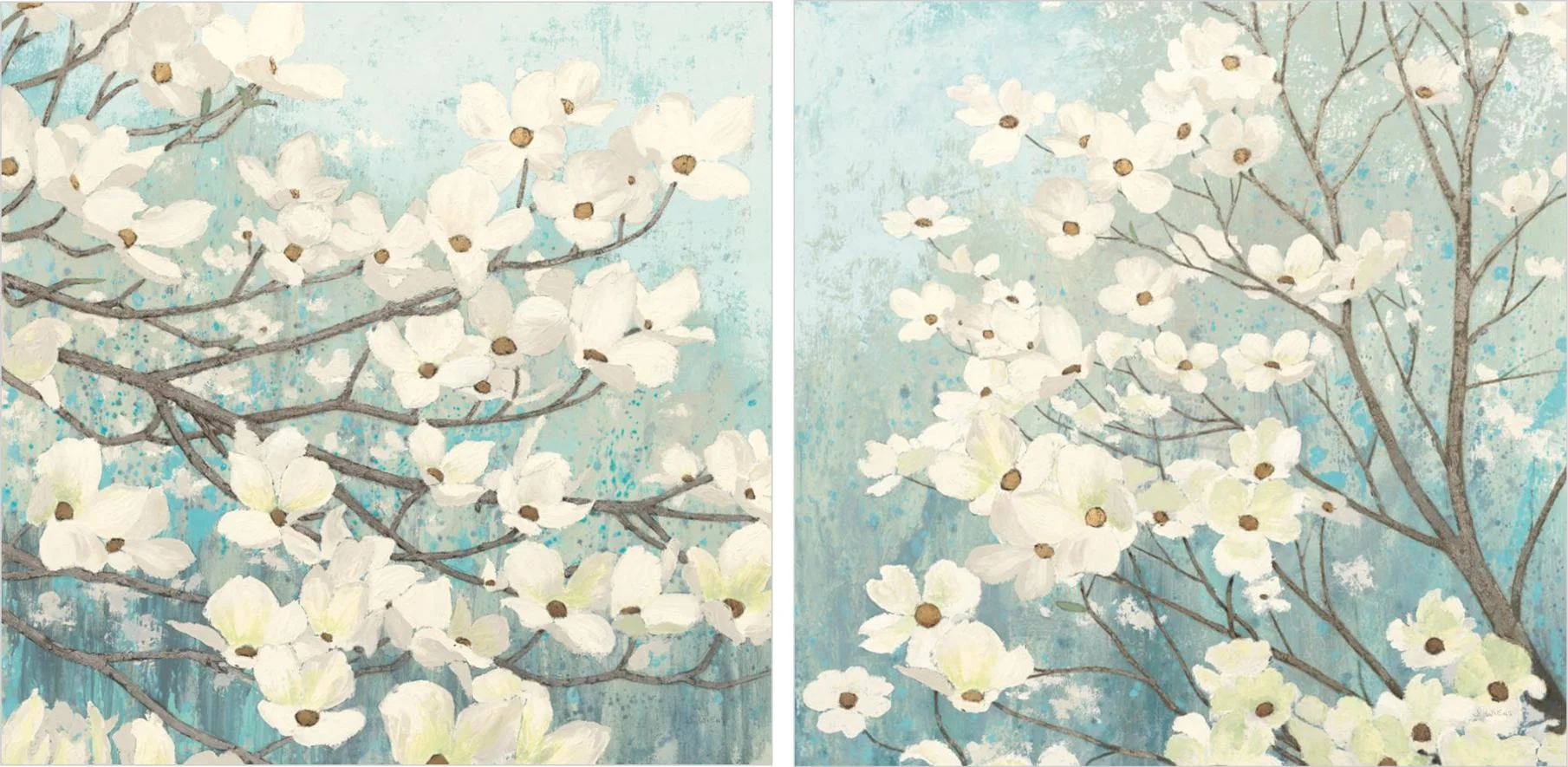 Pareja de cuadros blossoms