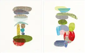 Pareja de cuadros whimsy