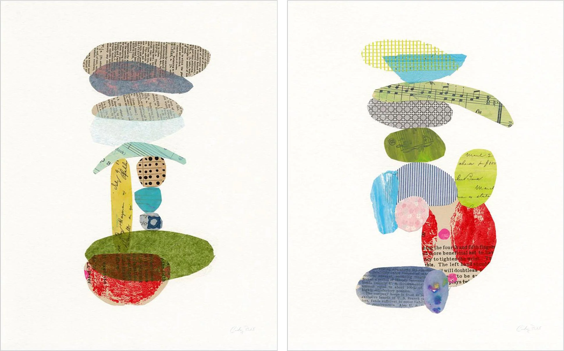 Pareja de cuadros whimsy