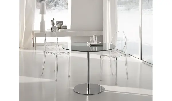 Mesa de comedor redonda cristal Farniente Tonelli