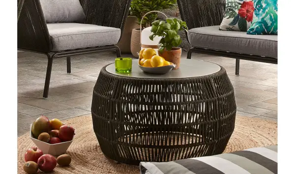 Mesa de centro cuerda de jardín Grapom