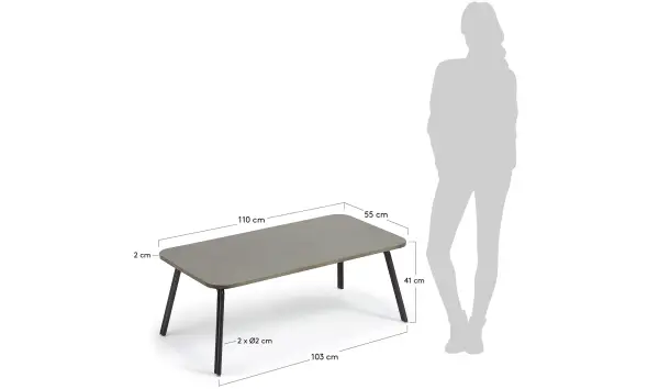 Mesa de centro microcemento Tucson