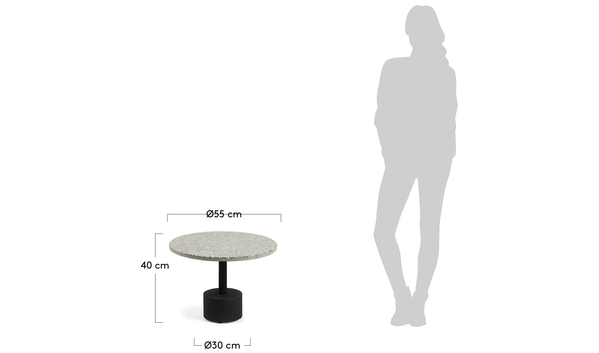 Mesa de centro de jardín Lanome