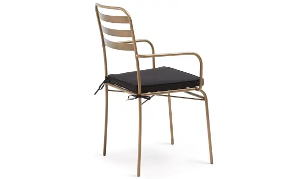 Silla metal dorado Akula