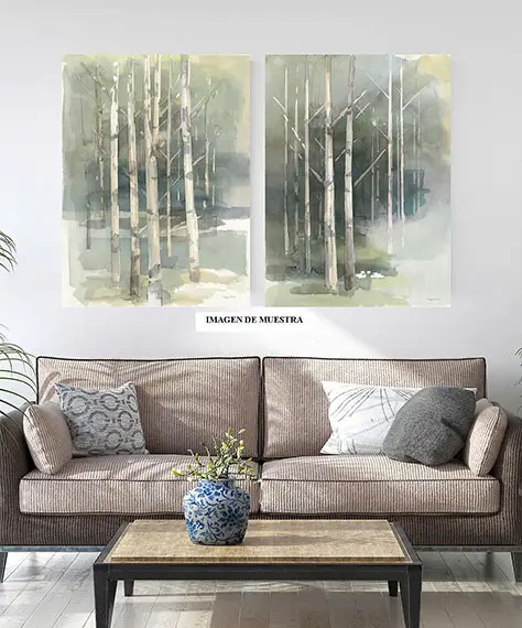 Cuadro canvas birch grove