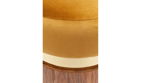 Taburete lilly vintage mostaza acero