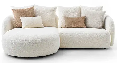 Sofá con chaise longue curvo Togo party