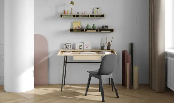 Mesa de escritorio nórdica Plys