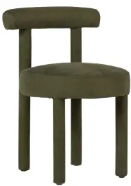 Silla madera arce verde Velvet 
