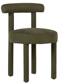 Silla madera arce verde Velvet 