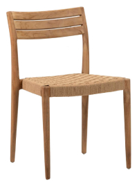 Silla madera teka Cuerda 