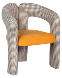 Silla velvet amarillo beige nova