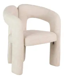 Silla chenilla beige nova