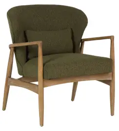 Sillón madera fresno verde