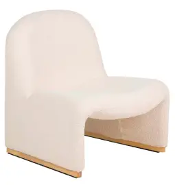 Sillón boucle biege Eter 