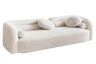 Sofá chenilla  beige Omaha 