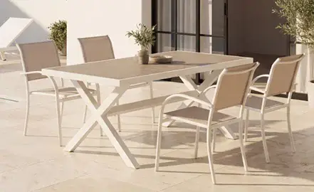 Mesa de comedor de jardin Arkovia