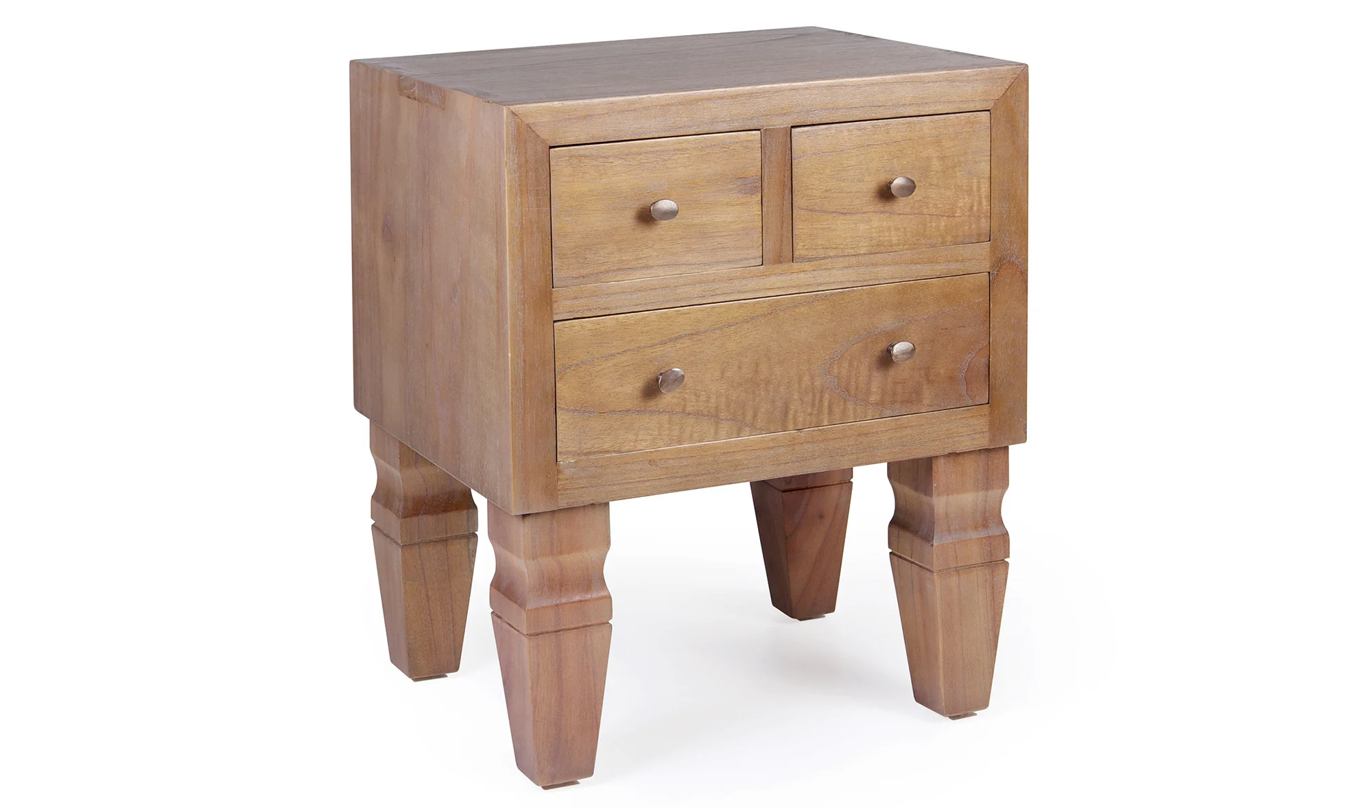 Mesa de noche Kaki 3 cajones