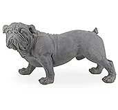 Figura decorativa bulldog gris Figura decorativa bulldog gris
