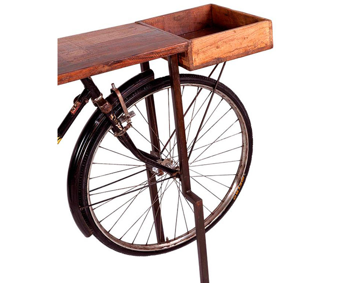 Consola base bicicleta negra Kalbe