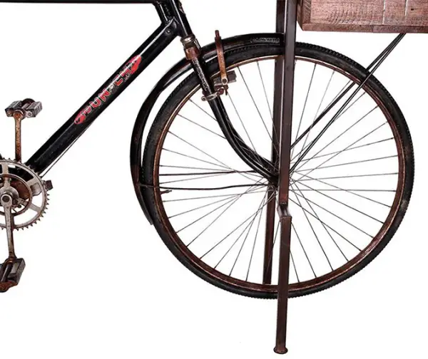 Consola base bicicleta negra Kalbe