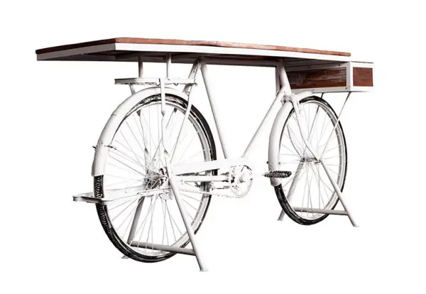 Consola base bicicleta blanca Kalbe