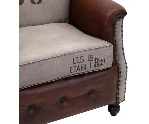 Butaca piel textil Manis
