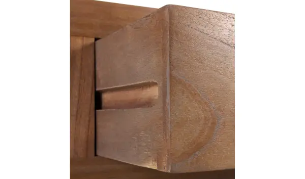 Mueble tv 1 cajón 2 huecos colonial Kaki