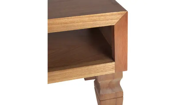 Mueble tv 1 cajón 2 huecos colonial Kaki