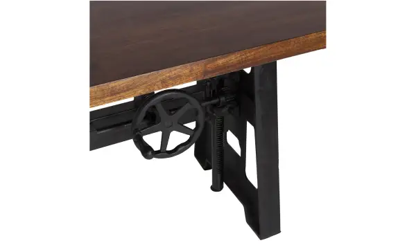 Mesa de escritorio regulable industrial Pipa